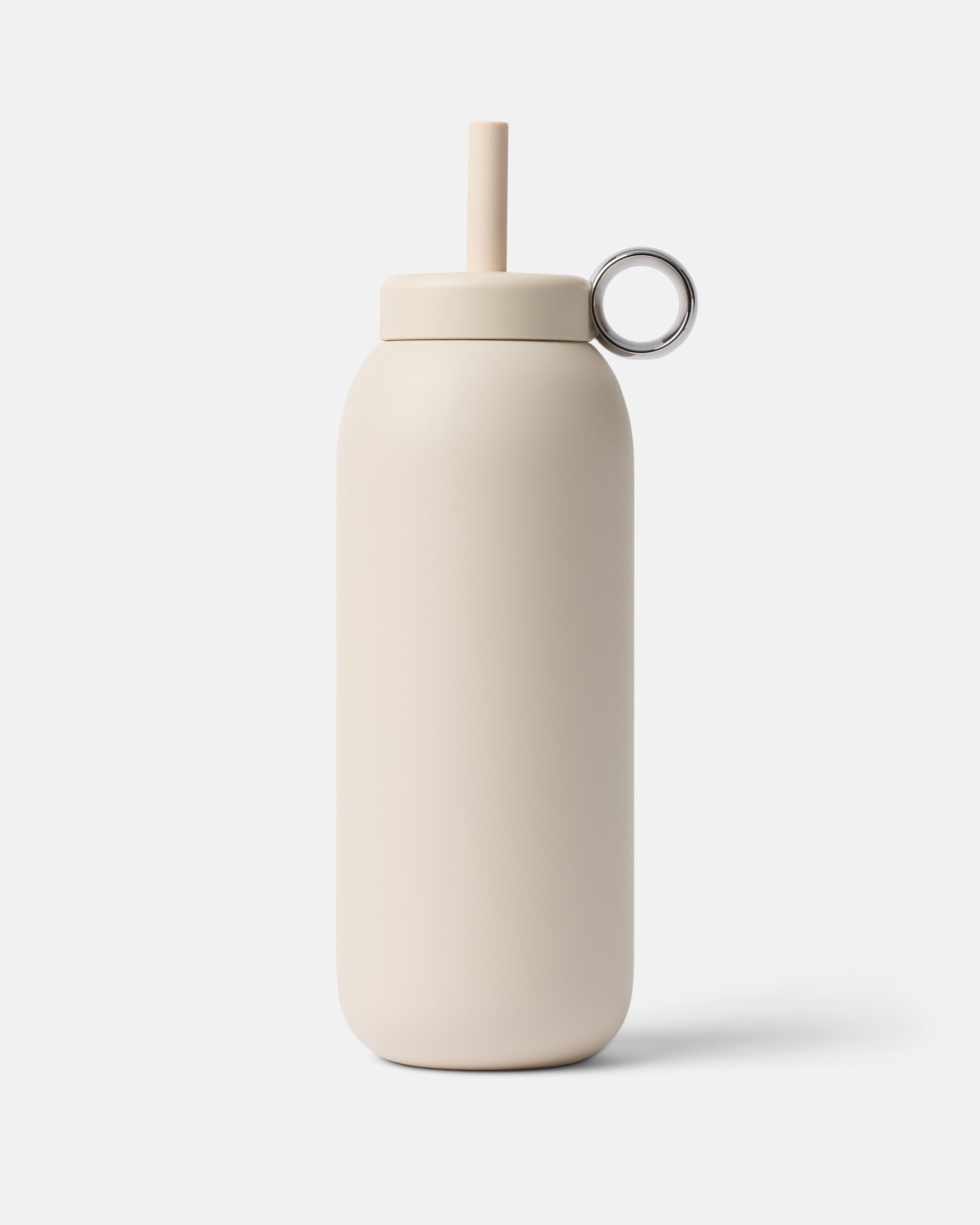 Stainless Straw Cap 32oz Almond